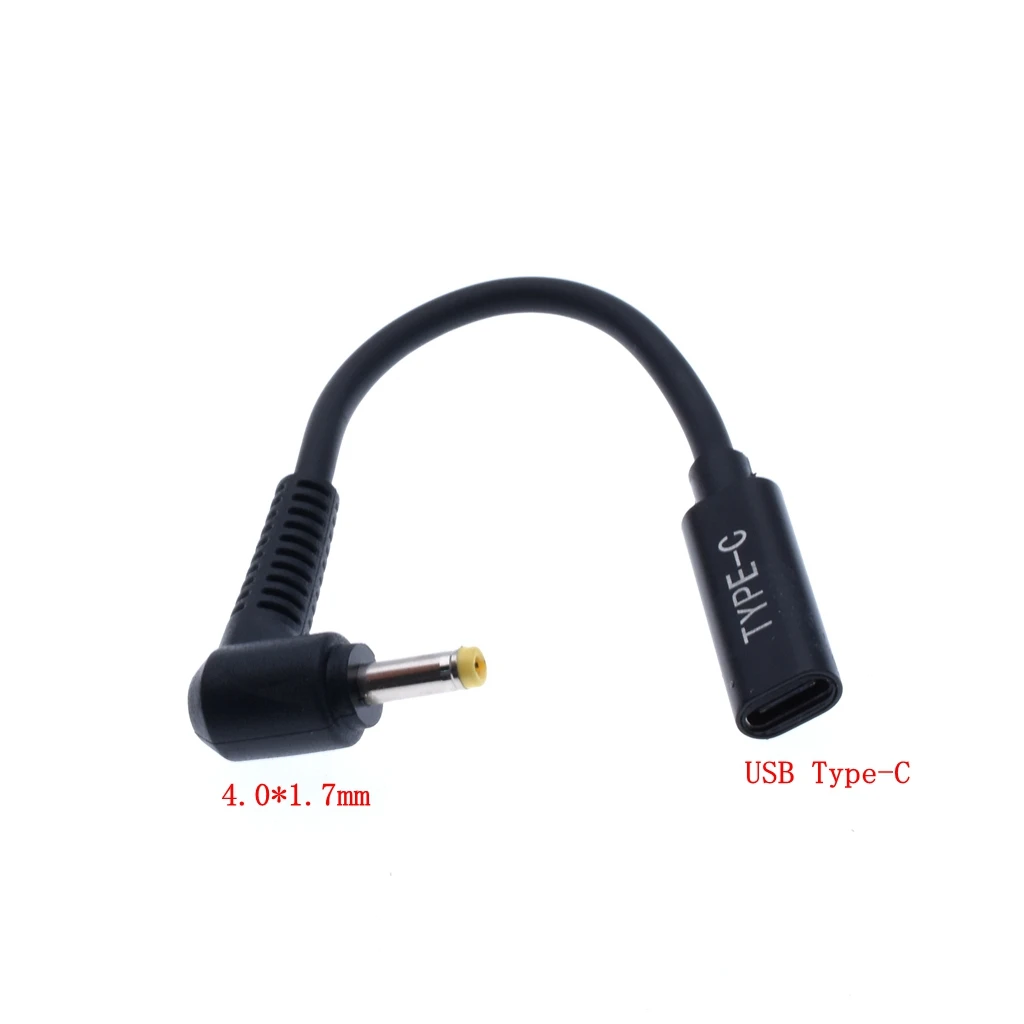 Переходник USB 3 1 Type-C USB-C-DC 19 в 4 0*1 7 мм триггер эмулятора PD под углом 90 градусов