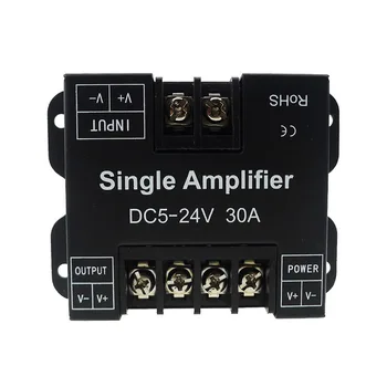 

30A LED Strip Amplifier DC5-24V Single High Speed Amplifier for Single Colour LED Strip Power Repeater Console Controller.