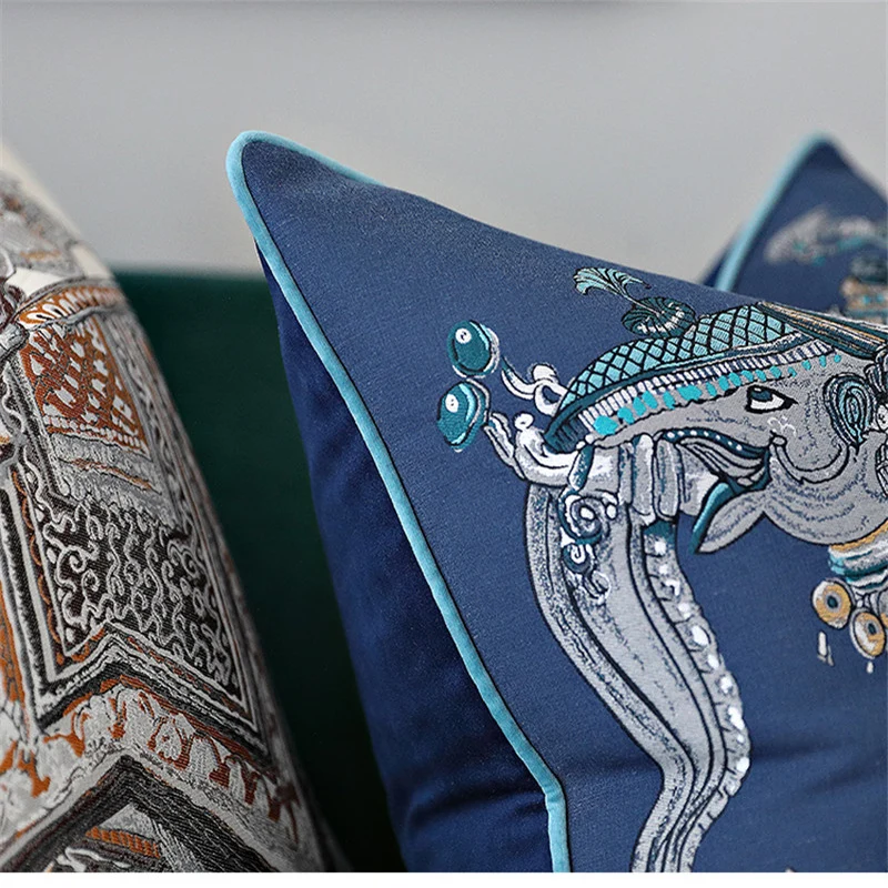 Высокая точность наволочки жаккардовые слон Cojines Decorativos Para диванные Декоративные подушки для женщин для дома Coussin