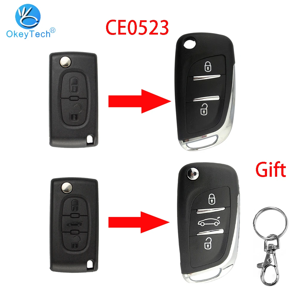 OkeyTech CE0536 для Peugeot 306 407 807 Partner Citroen C2 C4 C5 C6 C8 Berlingo Модифицированный чехол