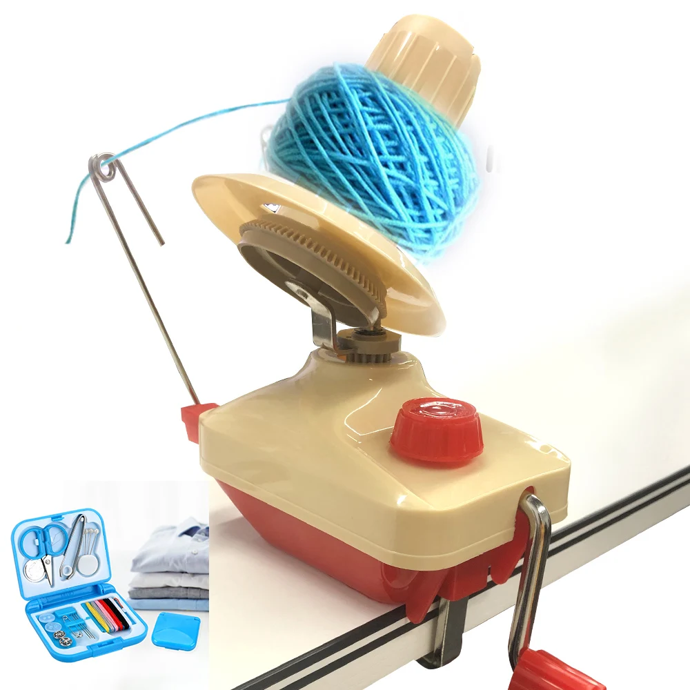 Wool Hand Making String Ball Winder Machine Fiber Yarn Craft for DIY Sewing Kit Operated Holder | Дом и сад