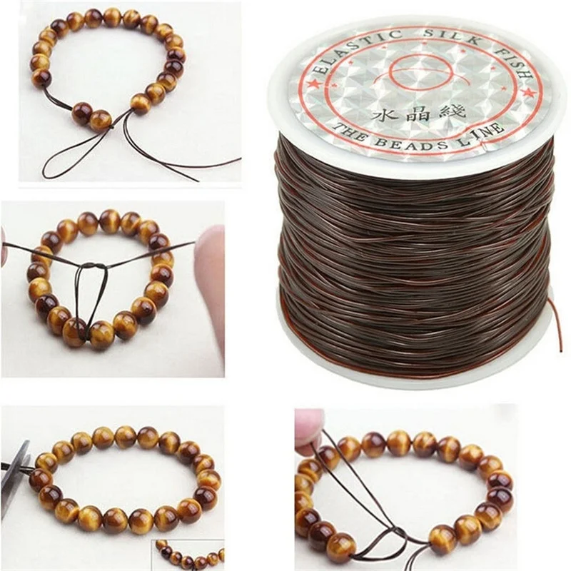 

393inch/Roll Strong Elastic Crystal Beading Cord 1mm for Bracelets Stretch Thread String Necklace DIY Jewelry Making Cords Line