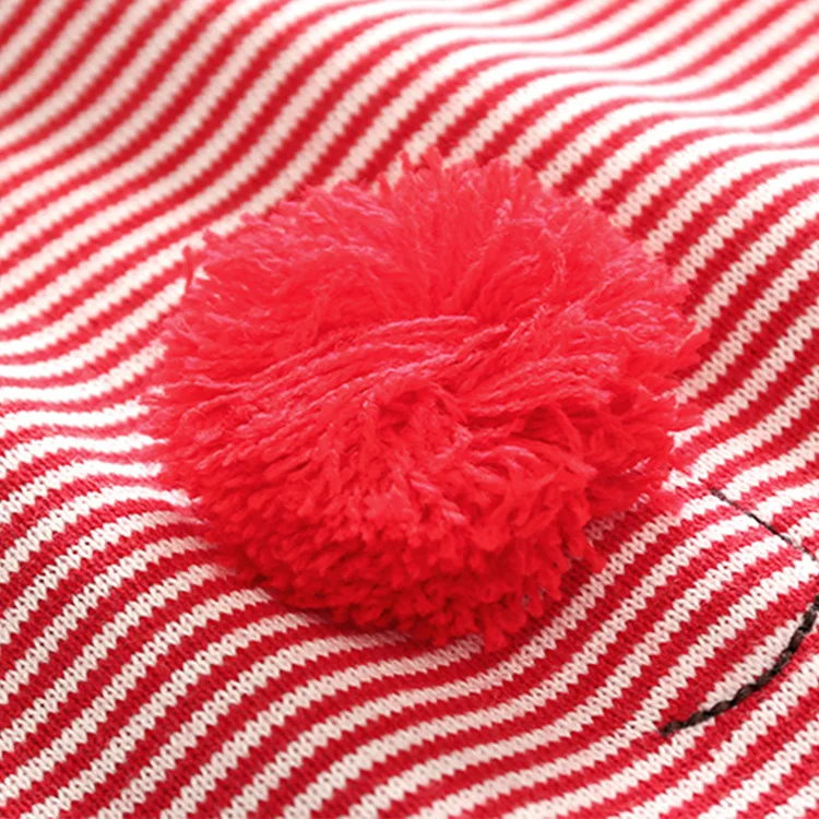 Детский вязаный костюм зимний красный полосатый двухслойный хлопковый с лосем, комбинезон для маленьких мальчиков и девочек, теплый рождественский комбинезон, распродажа