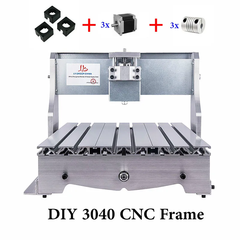 DIY 3040 3 оси мини CNC рама ЧПУ граверный фрезерный станок