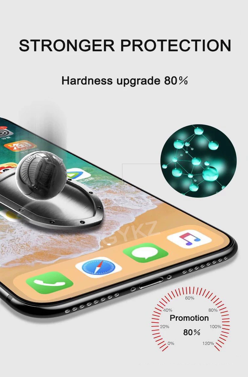 Из закаленного стекла без рамок для iPhone 11Pro Max XS MAX защита экрана взрывозащищенное стекло для iPhone XS XR 11 Pro стекло