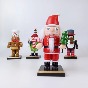 

Original Hot Sale 4Pcs Nutcracker Puppet Christmas Ornaments Desktop Decoration Cartoons Soldiers Dolls for Home Party Festival