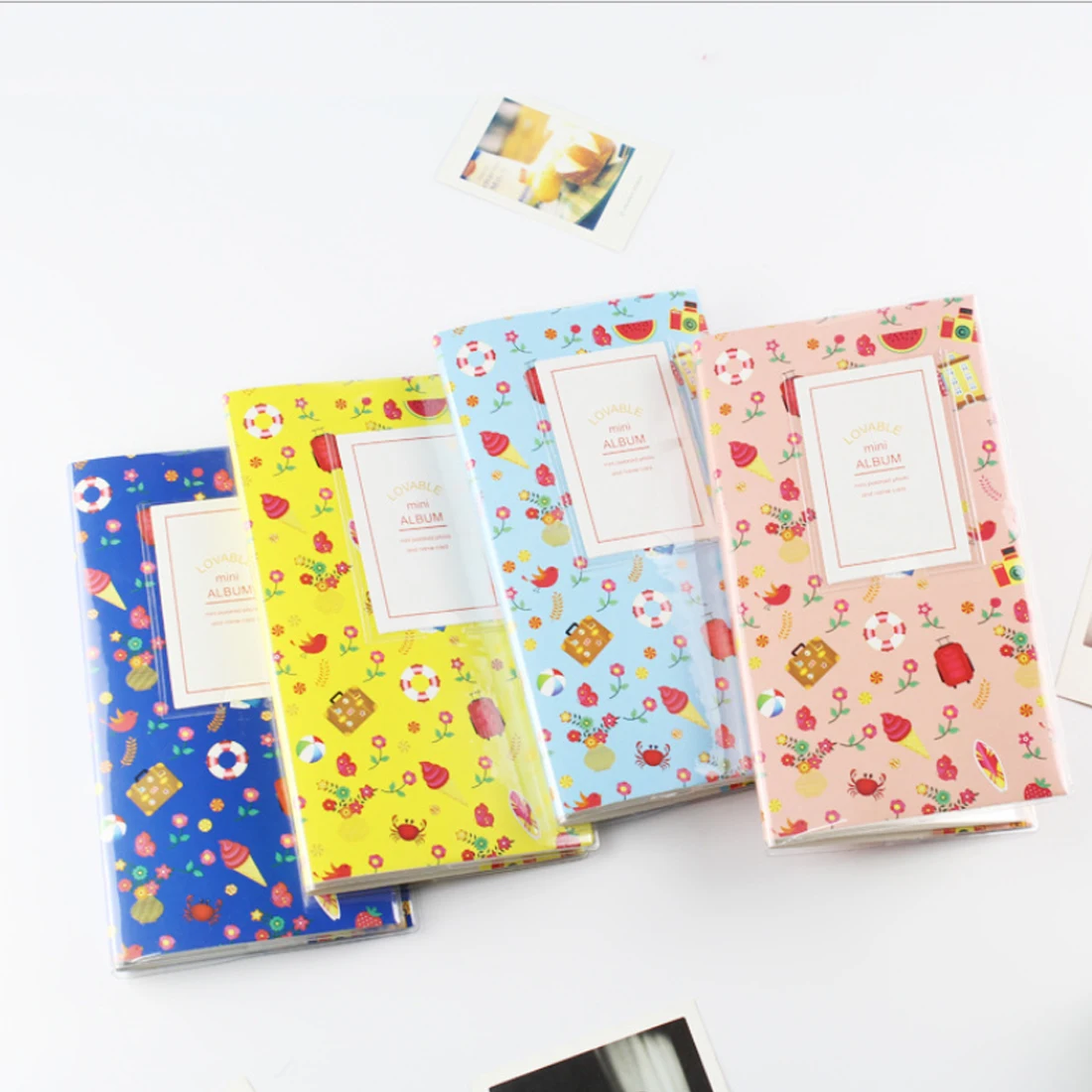 84 Pockets Mini Album Storage Case Photo Container for 3 Inch Photoes Interleaf Type Photo Albums
