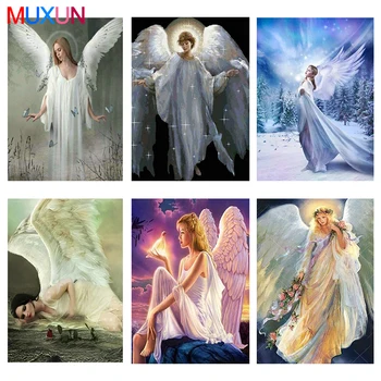 

5D Diy Full Square/Round Crystal Diamond Embroidery Woman Diamond Painting Beautiful Angel Diamond Mosaic Paintings Decor 8Jm027