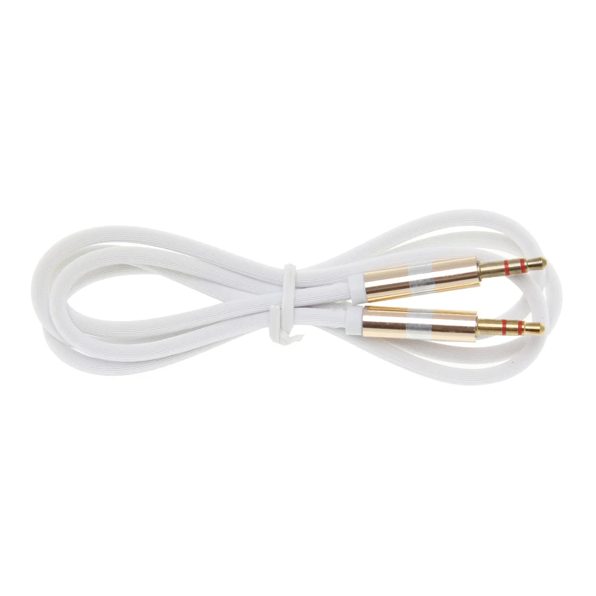 High Quality 1M 3FT Car Audio Jack Plug Male to Male Aux Cable 3 5mm Gold Plated AUX Cord for iPhone Tablet Headphone MP3