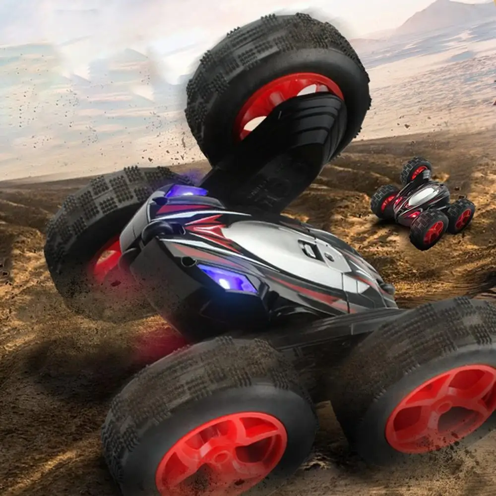 

Child RC Car 2.4G 4CH Stunt Drift Deformation Buggy Car Rock Crawler Roll Car 360 Degree Flip Kids Robot RC Cars Toys for Gifts