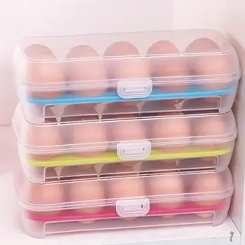 

Plastic Transparent Eggs Preservation Box Kitchen Refrigerator Storage Case Eggs Storage Box Food storage Kitchen Storage
