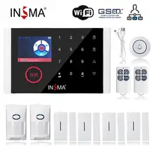 9 языков дома Wi-Fi GSM GPRS Сигнализация Беспроводные детекторы двери инфракрасный датчик сигнализации Смарт Охранная сигнализация наборы