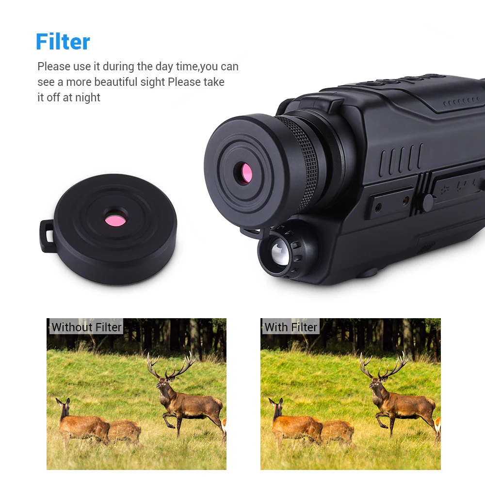 Boblov 5x32 Night Vision Monocular Digital 0.3 Mega Pixels CMOS 1.5