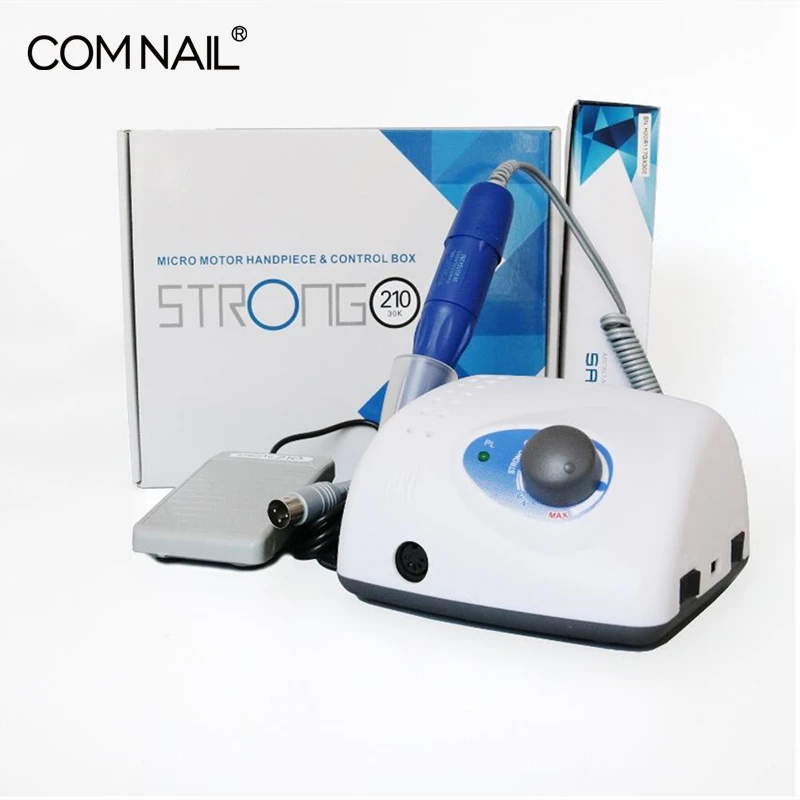 

Strong 210 Model 105L 65W 35000RPM Electric Nail Drill Machine Handpiece Manicure Pedicure Nail File Bit Nail Art Equipment