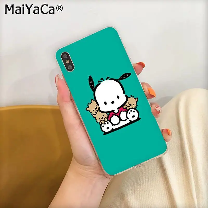 A9 MaiYaCa милый мультфильм Pochacco прозрачный ТПУ чехол для телефона Apple iphone 11 pro 8 7 66S Plus X XS MAX 5s SE XR fundas Cover - Цвет: A9