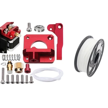 

1 Pcs Upgraded MK8 Extruder Aluminum Drive Feed Replacement 3D Printer Extruders Kit & 1 Pcs Pla Filament 3D Printer Material Pl