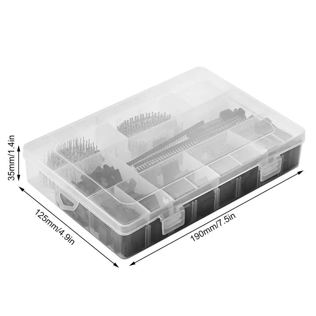 1450Pcs 2.5mm Wire Housing Connector Kit Crimp PCB Pin Headers Set For Dupont SY |