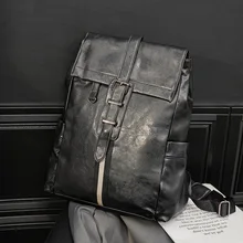 Mochila Couro Homem 2021 Hot New Mens Designer Bookbag Fashion Striped Backpacks For Boys Anti Theft Bags Large Leather Backpack