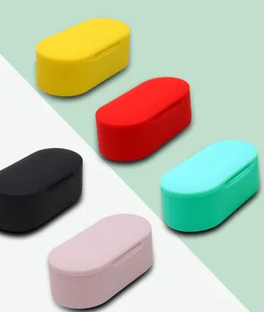 

Candy Color Earphone cover For Microsoft Surface Earbuds Silicone with carabiner Fingerprint-Proof shockproof protective case