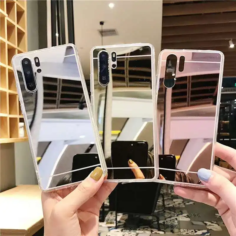 Роскошный зеркальный мягкий чехол с покрытием для Samsung S20 Ultra A70 A50 A30 Note 10 S10 S9 S8 Plus 8 9