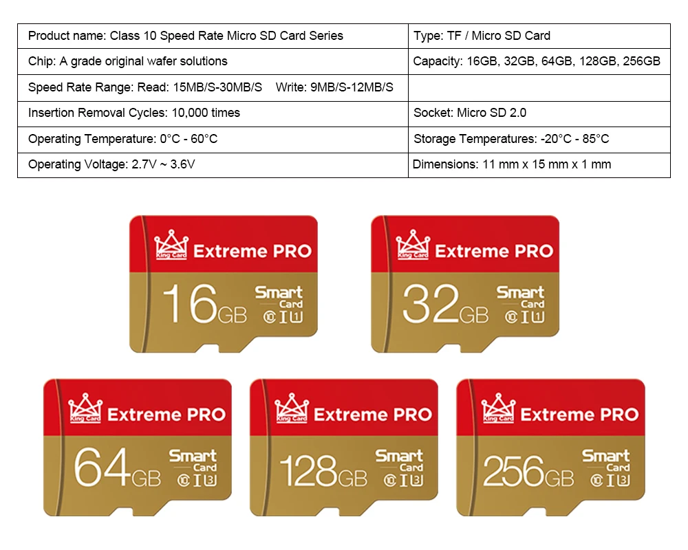 100 PCS /Lot Original Extreme Ultra Micro SD 128GB 64GB 32GB 256GB Memory Card A2 V30 U1/U3 4K MicroSD 32 64 128gb Flash Card samsung 64gb memory card