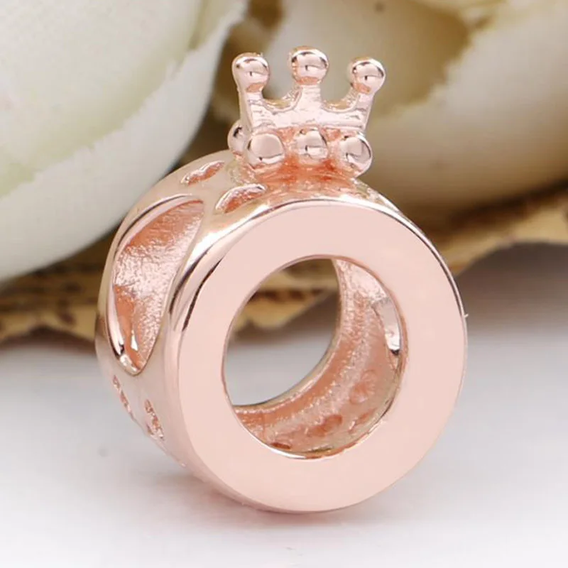 

New 925 Sterling Silver Charm Openwork Love Heart Rose & Bead Fit Original Bracelet Necklace DIY Jewelry