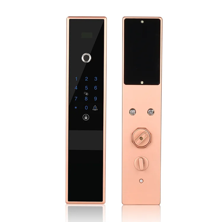 Электронный Bluetooth отпечаток пальца код замка двери, карта, ключ сенсорный экран цифровой пароль замок wifi смарт-замок приложение