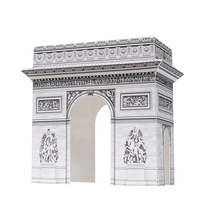France Arc De Triomphe Folding Mini 3D Paper Model Papercraft DIY Art Origami Building Kids Adult Handmade Craft Toys QD-126 | Игрушки и