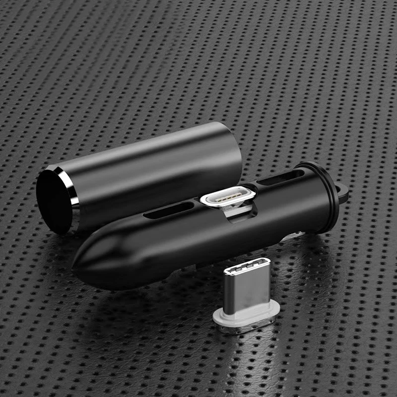 

Universal Magnetic Cable Plug Connector Storage Box Type C Micro USB 8 PIN Magnet Wire Tip Plugs Organizer