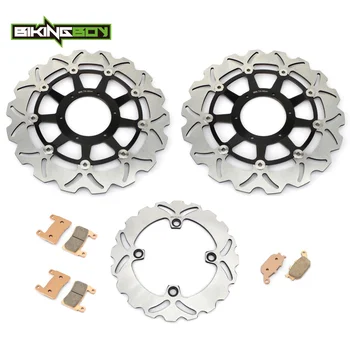 

BIKINGBOY Front Rear Brake Discs Disks Rotors Pads For Honda CBR 900 RR 2000 2001 2002 2003 CBR 929 RR 00 01 CBR 954 RR 02 03