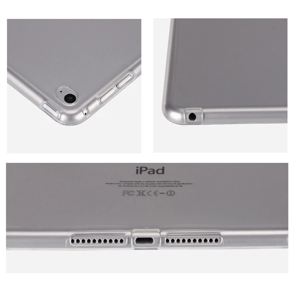 Для Apple i pad Pro 9,7 1" чехол Ультратонкий силиконовый мягкий TPU для Pad Air 5 6 mini 2 3 4 Candy прозрачный защитный чехол