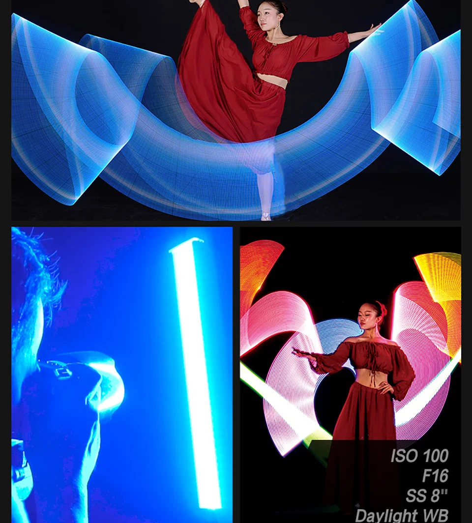 Vara de Vídeo Fotográfica para Câmera Vlog ao Vivo Colorido Preenchimento Handheld Lâmpada Flash Varinha Velocidadelight Iluminação Youtube Rgb Led Luz - Image 3