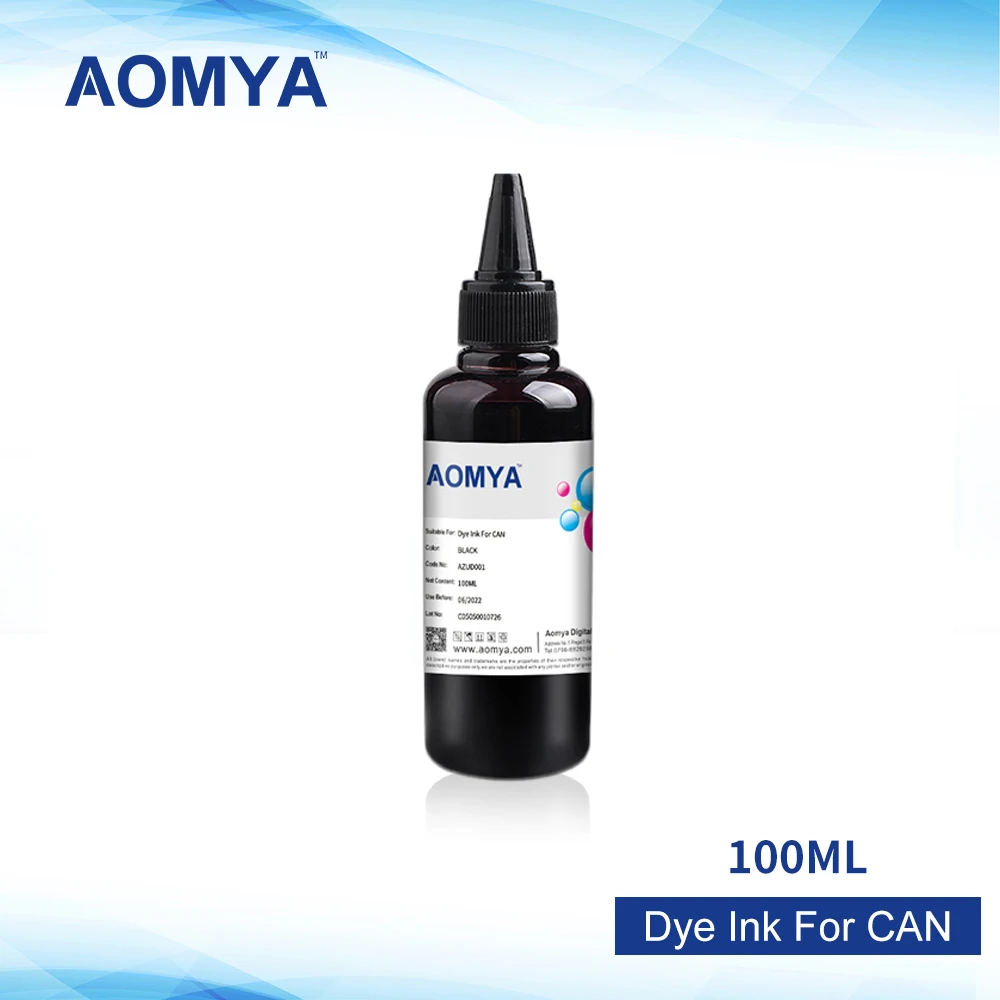 Aomya 100ml Black Refill Dye Ink For PGI 125 150 225 250 425 525 450 520 550 750 725 Compatible CANON Inkjet Printer | Компьютеры и