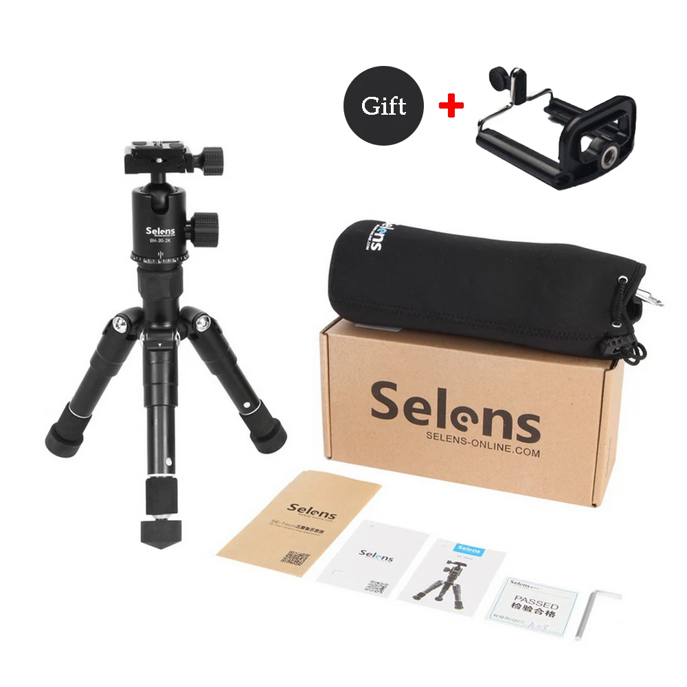 Штатив Selens SE mini 46 5 см/18 2 дюйма с шаровой головкой и защитной сумкой легкий вес для
