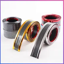 Наклейки для автомобиля 5D углеродное волокно Резина Стайлинг порога протектор товары для KIA Toyota BMW Audi Mazda Ford hyundai и т. Д. Аксессуары