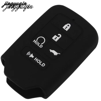

jingyuqin for Honda /Civic /Accord Pilot 30pcs/lot Silicone 5 Buttons Keyless Smart Car Key Fob Case Cover