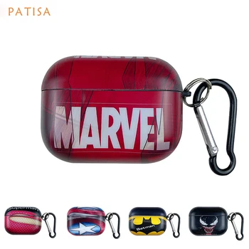 

New Cool fashion Captain America Superman iron Man Soft Case for AirPods pro Cover Earphone Case Bluetooth Headset Box Wireless