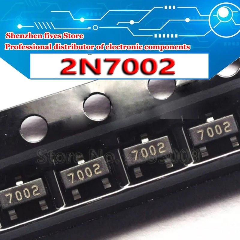 100PCS 2N7002LT1G SOT23 2N7002 SOT SOT-23 SMD 702 MMBT7002LT1G 60 V 115 mA N-Channel new and original | Электронные компоненты