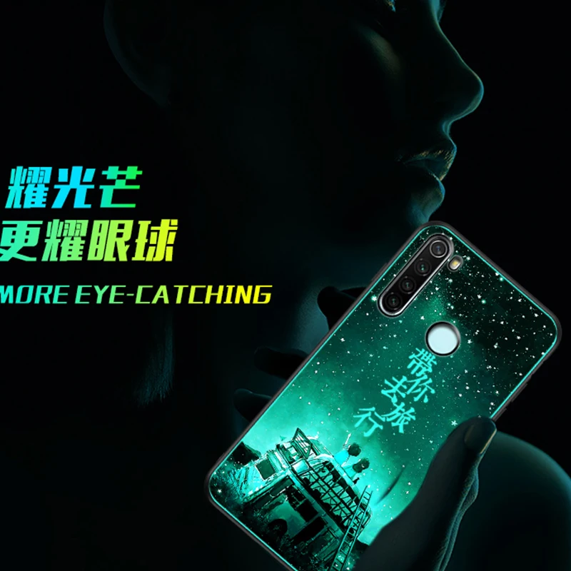 Чехол в виде светящегося стекла для Xiaomi mi 9 A3 Lite CC9 E задняя крышка для Xiaomi mi 9 se mi x 2S redmi note 8 7 K20 pro Чехол для телефона Coque