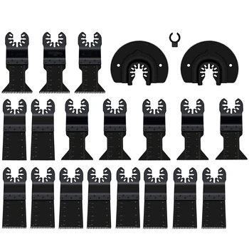 

21Pcs Oscillating Saw Blades Metal Wood Multitool Blades Quick Release Cutting Blade