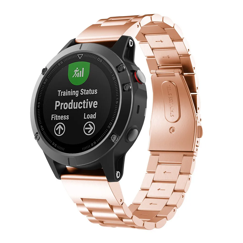 26 22 20 мм ремешок для часов для Garmin Fenix 6X6 S 6 5X5 5S Plus 3HR D2 S60 часы быстросъемный ремешок из нержавеющей стали