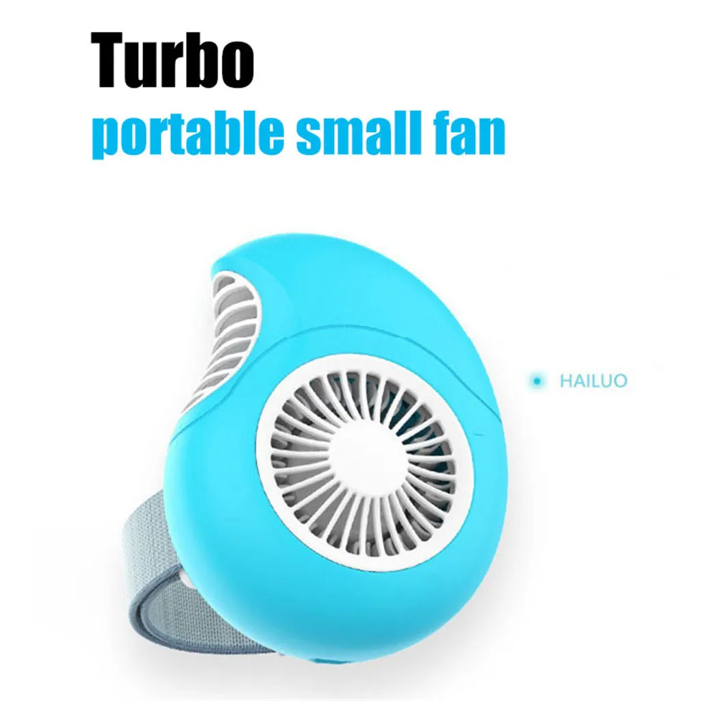 Turbo Портативный мини часы в форме вентилятора USB RechargeableLow Шум портативный