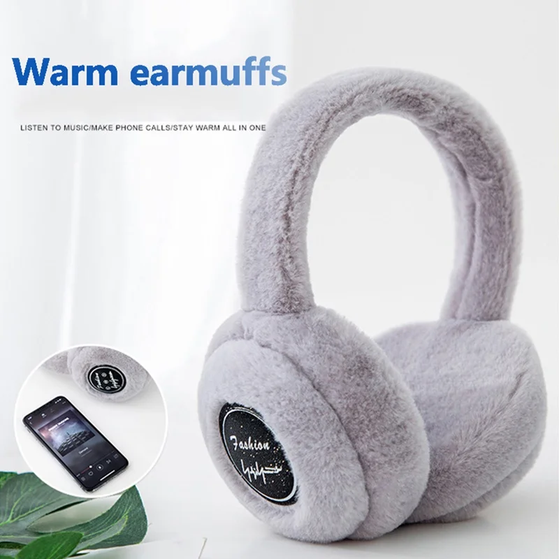 

Winter Plush Warm Wireless Bluetooth Headset Ear Cover For Men Women Outdoor Sports Headphones Stereo
