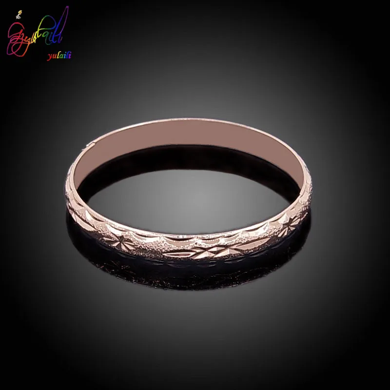 

Yulaili Fashion Exquisite Gold Color Bangle High Quality Charm Bracelet for Women Girls Gift Wholesale Factory Price