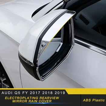 

Car Accessories Chrome Side Rearview Mirror Visor Protector Cover Trim Frame Sticker Decoration for Audi Q5 FY 2017-2020