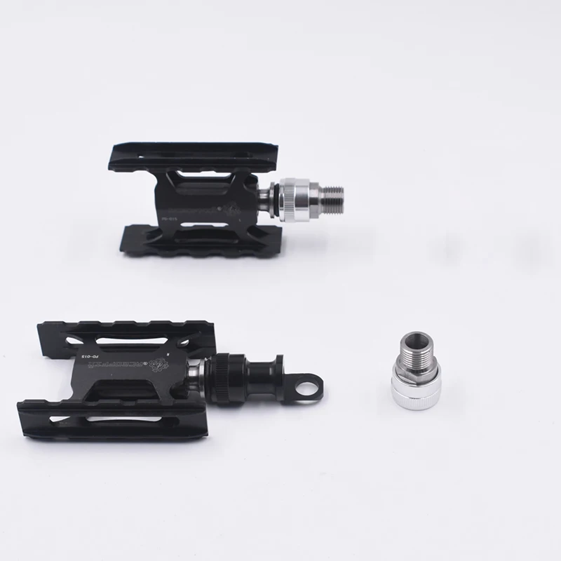 pedals and 1 holder TWTOPSE педаль велосипеда титановые оси быстрый выпуск для Brompton велосипед CNC Легкие педали TI 3 подшипники сверхлегкие велосипедные педали - Цвет: pedals and 1 holder
