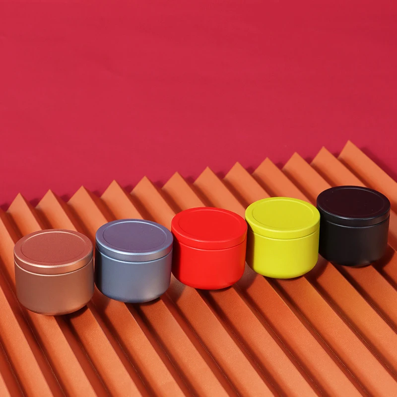 

95ML Tea can travel portable flower tea packaging sealed cans metal trumpet creative black tea small tea cans tin box