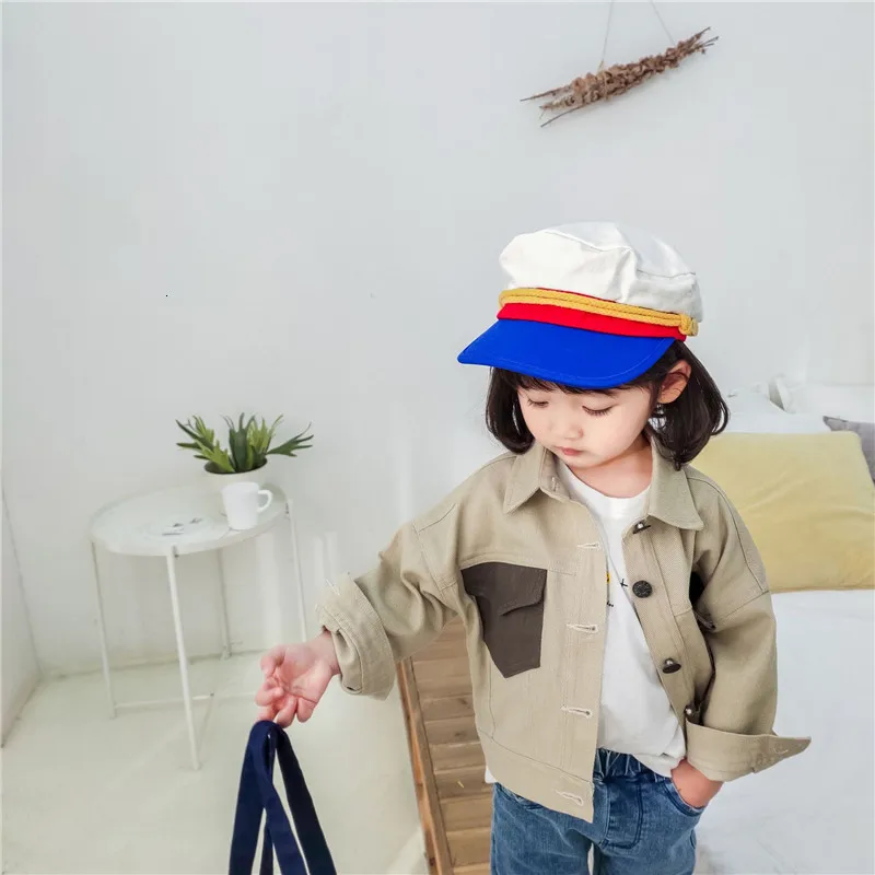 Куртки для маленьких девочек 1, 2, 3, 4, 5, 6 лет, корейское повседневное модное пальто с карманами для девочек, детская одежда, весенне-осенняя верхняя одежда для детей