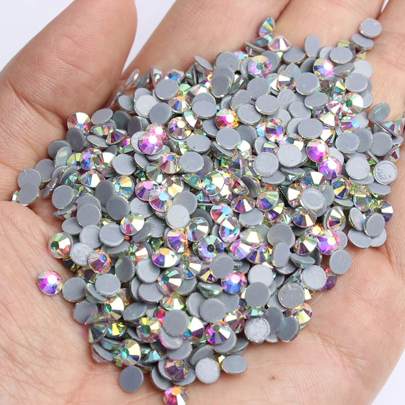 BEADSLAND Hotfix Rhinestones Bulk, 14400PCS Crystal Hot Fix Rhinestones for  Crafts Clothes DIY Decoration, Crystal, SS10, 2.7-2.9mm