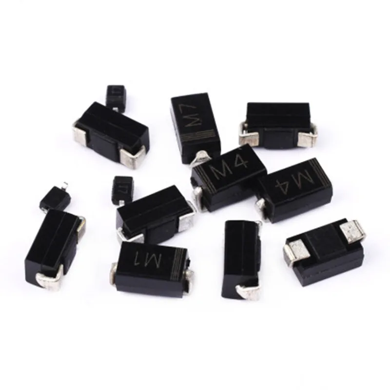 100 шт. SMA выпрямительный диод 1N4001 M1 1N4004 M4 1N4007 M7 FR107 RS1M FR207 RS2M HER108 US1M SF18 ES1J SF14 ES1D DO-214AC |